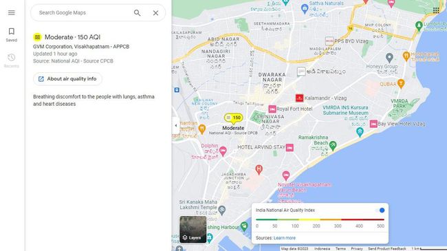 Google Maps Buka Opsi Pantau Polusi Udara di 100 Negara