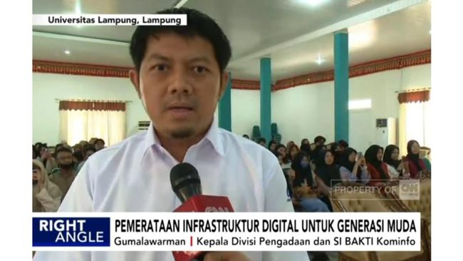 BAKTI Kominfo X CNN Indonesia Gelar Talkshow Jurnalistik di Unila